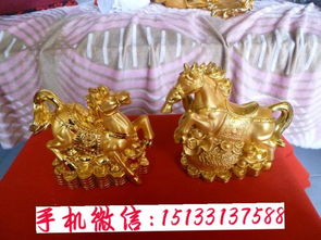 办公室铜马工艺品